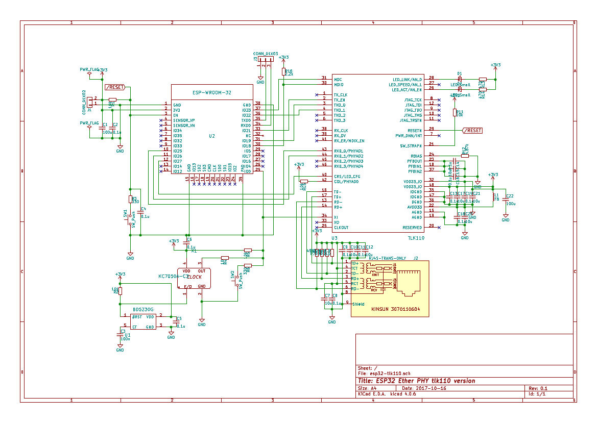 esp32-tlk110 schematic